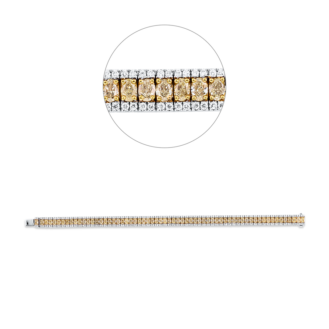 Farbiger Diamant Armreif - 6B654