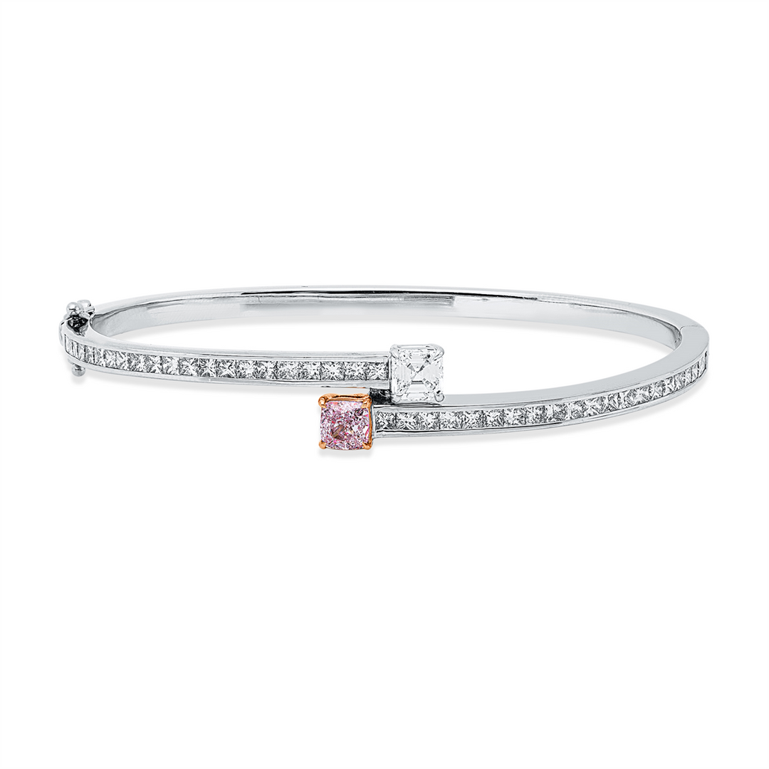 Farbiger Diamant Armreif - 6B656